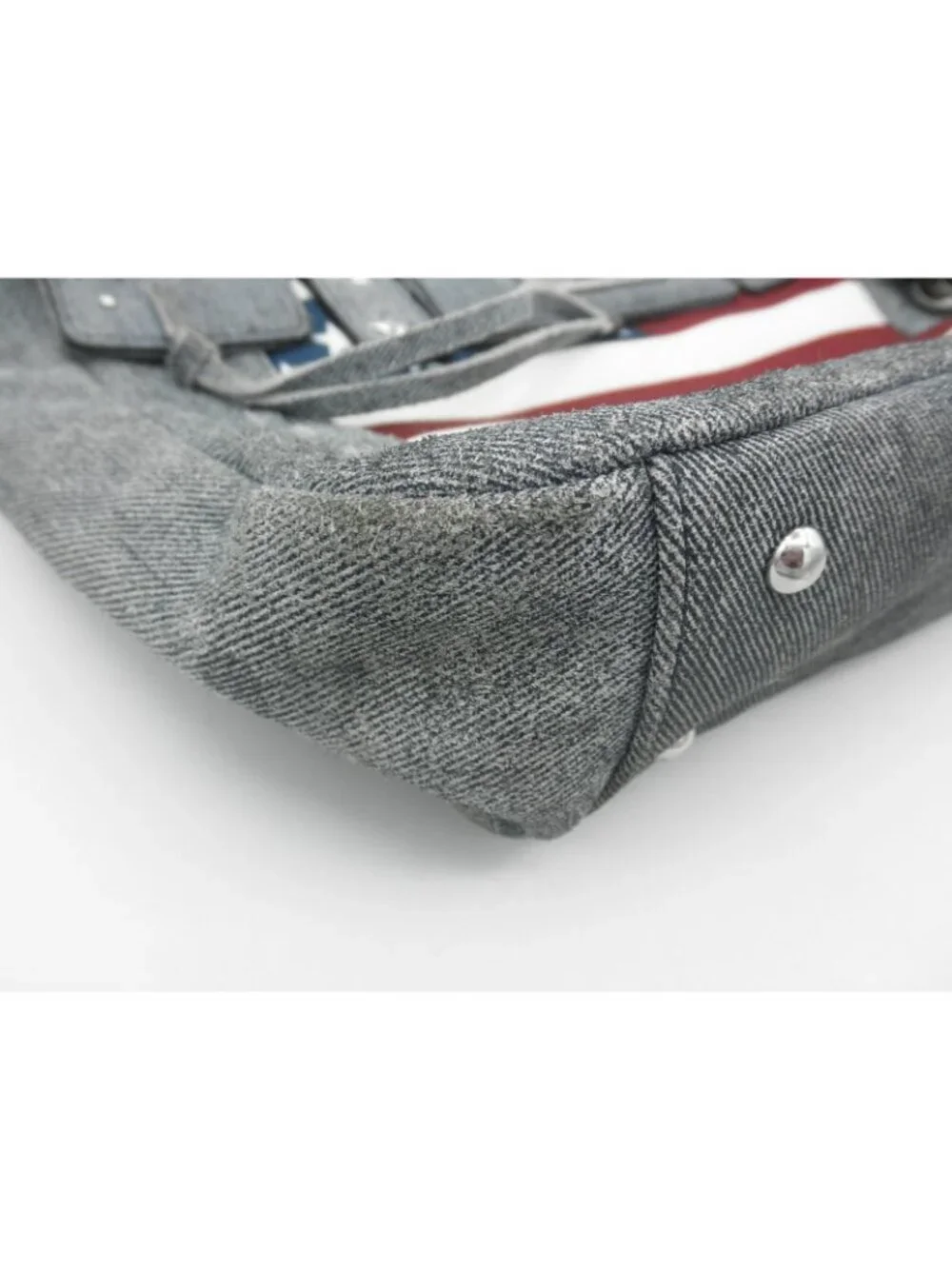 Aimee Kestenberg Hope for Warriors U.S.A. Flag Denim Shoulder Bag NEEDS WASHING! - Picture 10 of 16